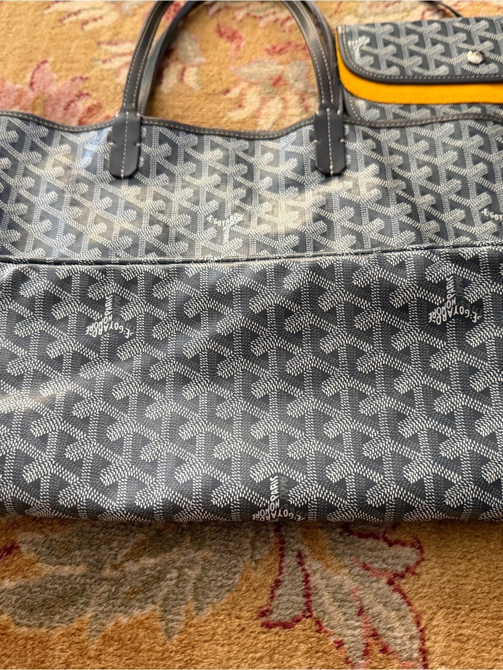 FULL SET GOYARD Saint Louis tote in grey - Picture 2 of 15